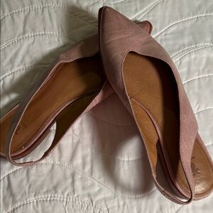 Frye Blush Pink Slingback Flats
